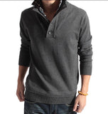 Men's Stand Collar Faux Sweater - TrendSettingFashions 