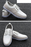 Men's Flats Lace Up Classic Canvas Shoes - TrendSettingFashions 