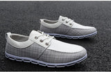 Men's Flats Lace Up Classic Canvas Shoes - TrendSettingFashions 