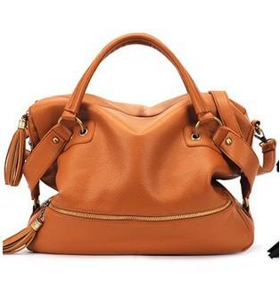 Women's Large Capacity Leather Handbag - TrendSettingFashions 