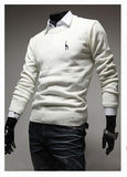 Men's Classic Round Collar Sweater - TrendSettingFashions 
