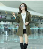 Women's Fashion Trench Style Coat With 5 Color Options - TrendSettingFashions 