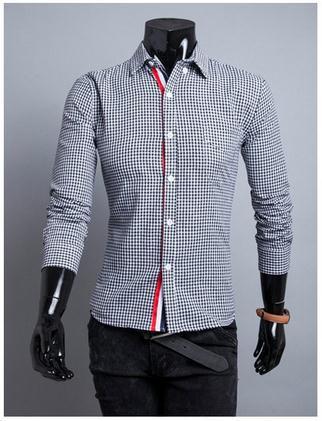 Men's Checkered Dress Shirt - TrendSettingFashions 