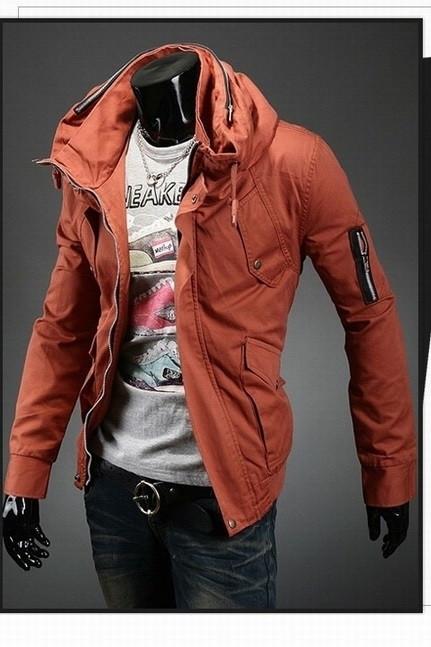 Men's Fashion Overcoat With Arm Zippers - TrendSettingFashions 