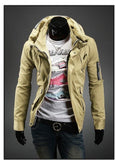 Men's Fashion Overcoat With Arm Zippers - TrendSettingFashions 