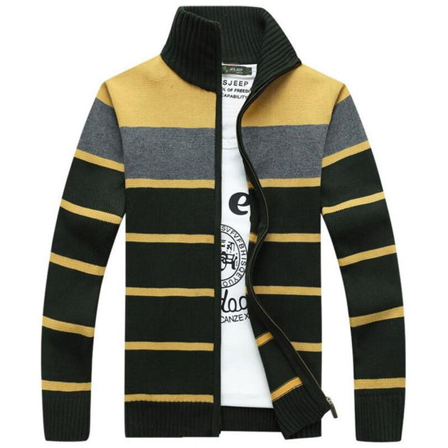 Men's Full Zip Up Sweater - TrendSettingFashions 