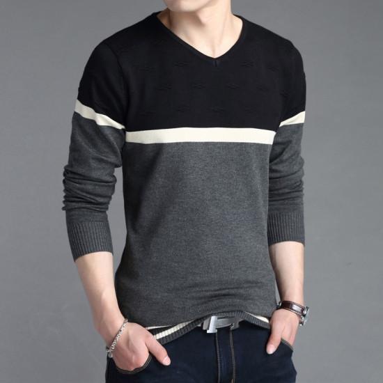 Men's Long Sleeve Fashion Sweater - TrendSettingFashions 