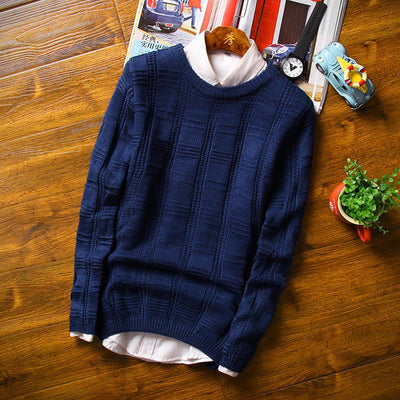 Men's Thick Cotton Sweater - TrendSettingFashions 