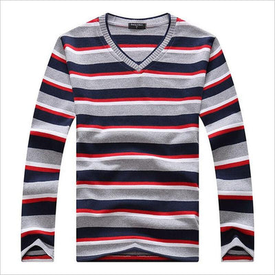 Men's V-Neck Knitwear Sweater - TrendSettingFashions 