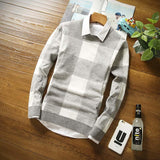 Men's Plaid Argyle Style Pullover - TrendSettingFashions 