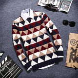 Men's Argyle Plaid Pullover - TrendSettingFashions 