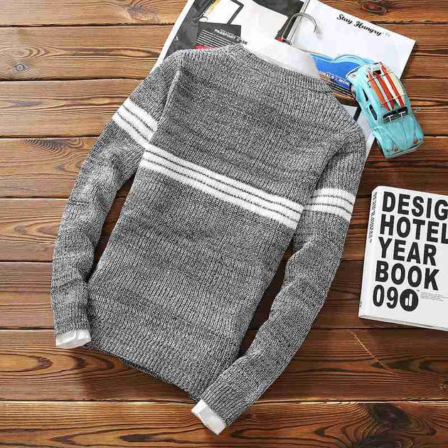 Men's Wool Fashion Pullover - TrendSettingFashions 