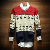 Men's Star Design Sweater - TrendSettingFashions 