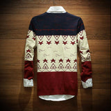 Men's Star Design Sweater - TrendSettingFashions 