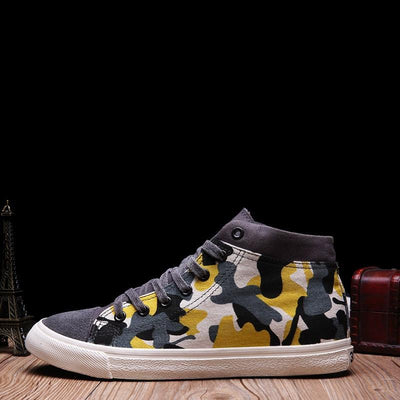 Men's Camo High Top Shoe - TrendSettingFashions 