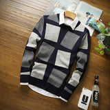 Men's Fashion Cashmere Print Sweater - TrendSettingFashions 