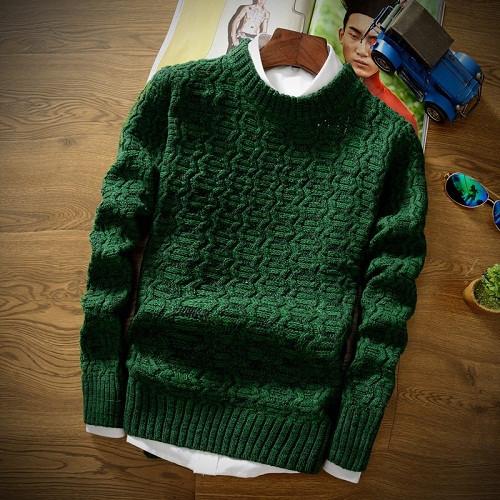 Men's Round Collar Jumper - TrendSettingFashions 