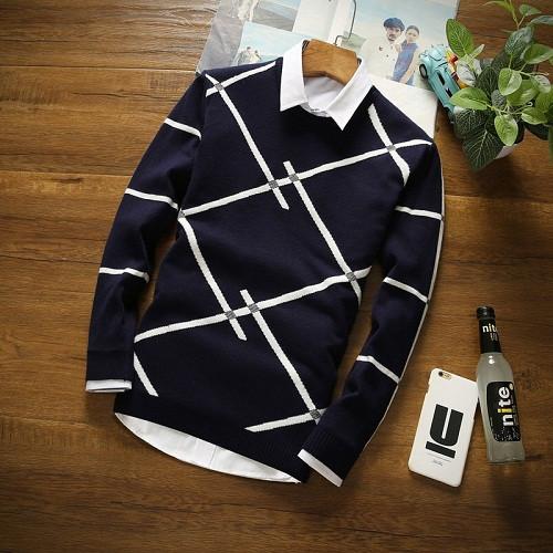Men's Fashion Lined Sweater - TrendSettingFashions