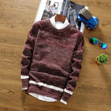 Men's Fashion Stripe Sweater - TrendSettingFashions 