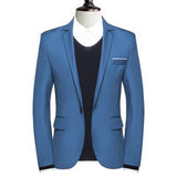 Men's Solid Color Blazer In 6 Colors - TrendSettingFashions 