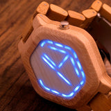Men's Hexagonal Form Wood Watch - TrendSettingFashions 