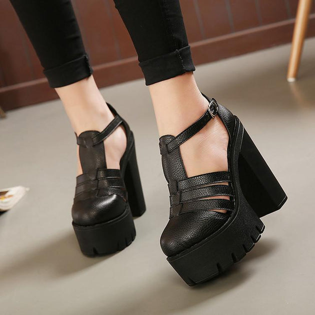 High Platform Fashion Sandals - TrendSettingFashions 