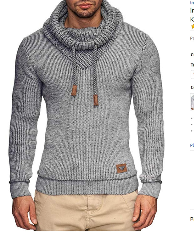 Men's Knitted Pullover Up To 3XL - TrendSettingFashions 