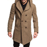 Men's Hooded Pea Coat Up To 4XL - TrendSettingFashions 