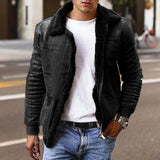 Men's Fur Collar Fleece Jackets Up To 4XL - TrendSettingFashions 