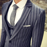 Men's 3 Piece Suit In 2 Colors Up To Size 2XL - TrendSettingFashions 