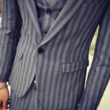Men's 3 Piece Suit In 2 Colors Up To Size 2XL - TrendSettingFashions 