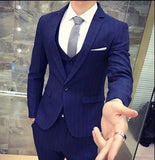 Men's 3 Piece Suit In 2 Colors Up To Size 2XL - TrendSettingFashions 