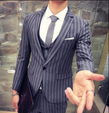 Men's 3 Piece Suit In 2 Colors Up To Size 2XL - TrendSettingFashions 