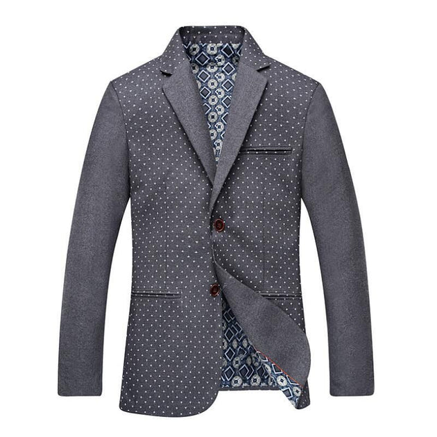Men's Fashion Print Blazer 3 Colors Up To 3XL - TrendSettingFashions 