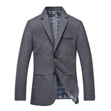 Men's Fashion Print Blazer 3 Colors Up To 3XL - TrendSettingFashions 