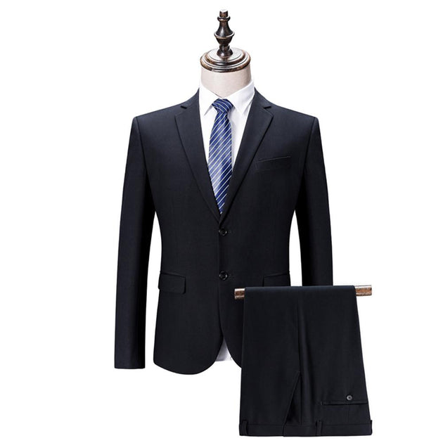 Men's Business Suit Up To 3XL(Pants+Jacket) - TrendSettingFashions 