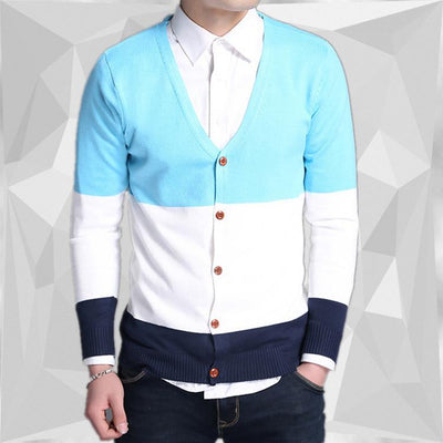 Men's V-Neck Fashion Cardigan - TrendSettingFashions 