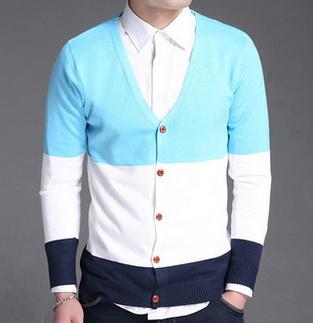 Men's V-Neck Fashion Cardigan - TrendSettingFashions 