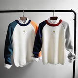 Men's Colored Arm Pullover Sweater - TrendSettingFashions 