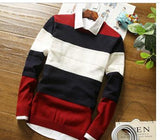 Men's Round Collar Sweater - TrendSettingFashions 