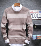 Men's 4 Stripe Casual Pullover - TrendSettingFashions 