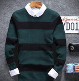 Men's 4 Stripe Casual Pullover - TrendSettingFashions 