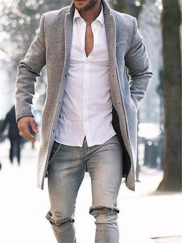 Men's Fashion Vintage Wool Jacket Up To 3XL - TrendSettingFashions 