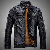Men's Motorcycle Biker Leather Jacket - TrendSettingFashions 