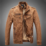 Men's Motorcycle Biker Leather Jacket - TrendSettingFashions 