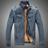 Men's Motorcycle Biker Leather Jacket - TrendSettingFashions 