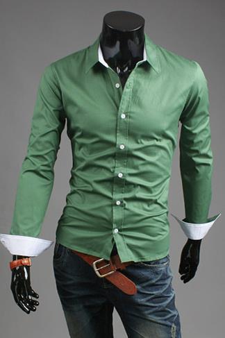 Men's Fashion Dress Shirt In 5 Colors Up To Size 2XL - TrendSettingFashions 