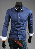 Men's Fashion Dress Shirt In 5 Colors Up To Size 2XL - TrendSettingFashions 