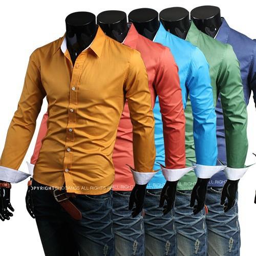 Men's Fashion Dress Shirt In 5 Colors Up To Size 2XL - TrendSettingFashions 