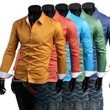 Men's Fashion Dress Shirt In 5 Colors Up To Size 2XL - TrendSettingFashions 